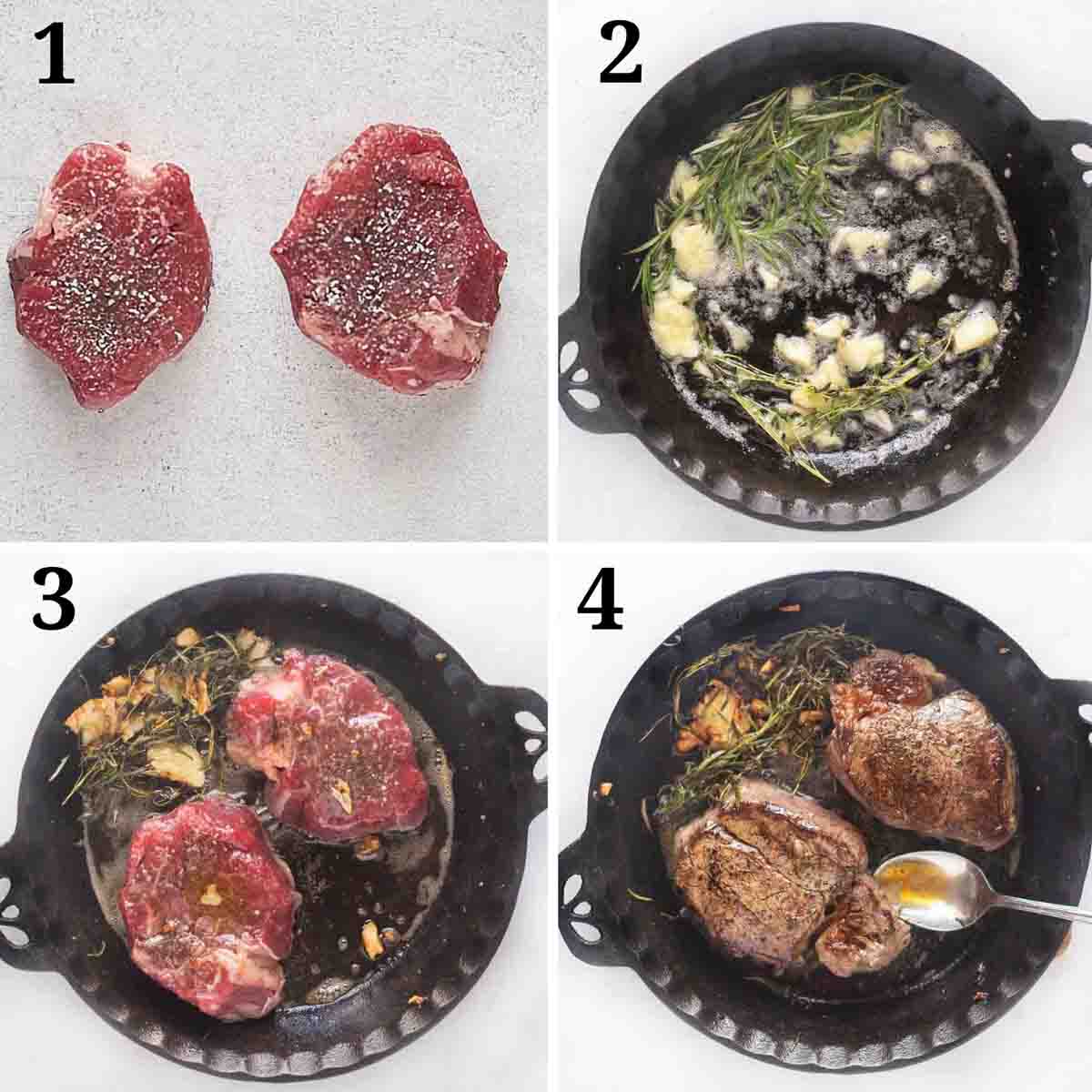 Collage showing how to make recipe.