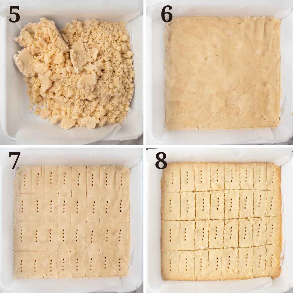 collage showing how to bake recipe.