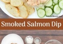 Pinterest image for smoked salmon dip.