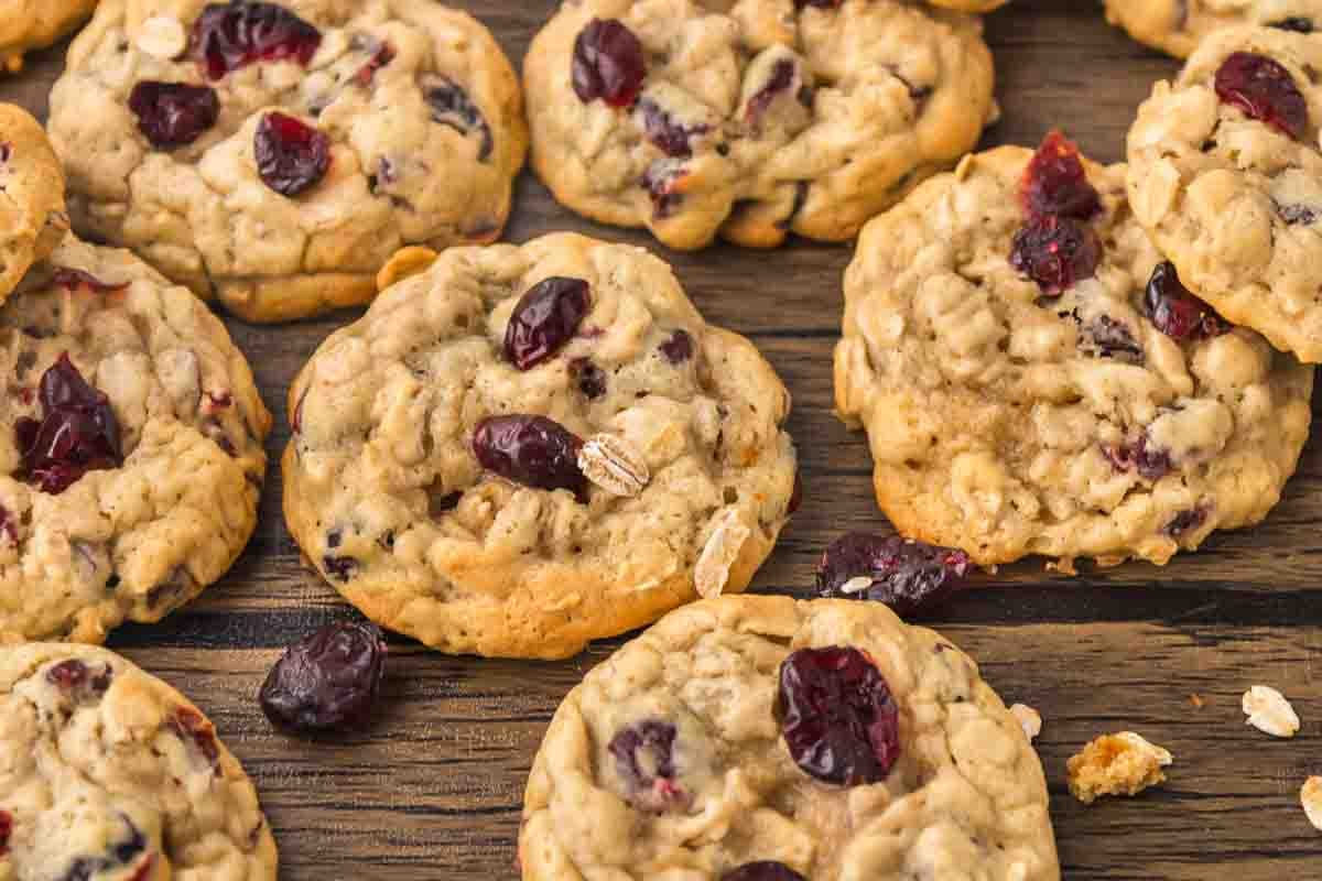 Cranberry oatmeal cookies.