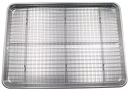 Baking Half Sheet Pan with Stainless Steel Wire Rack