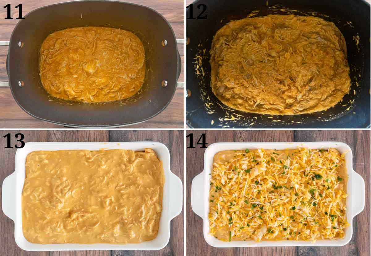 Collage showing how to finish recipe.
