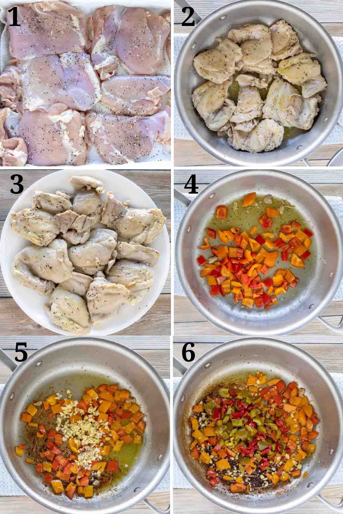 Collage showing how to make recipe.