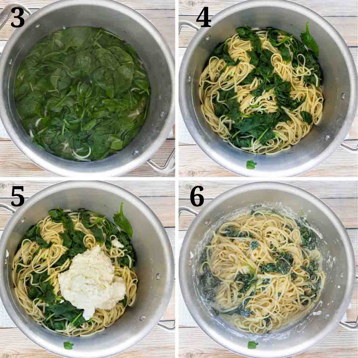 collage showing how to finish recipe.