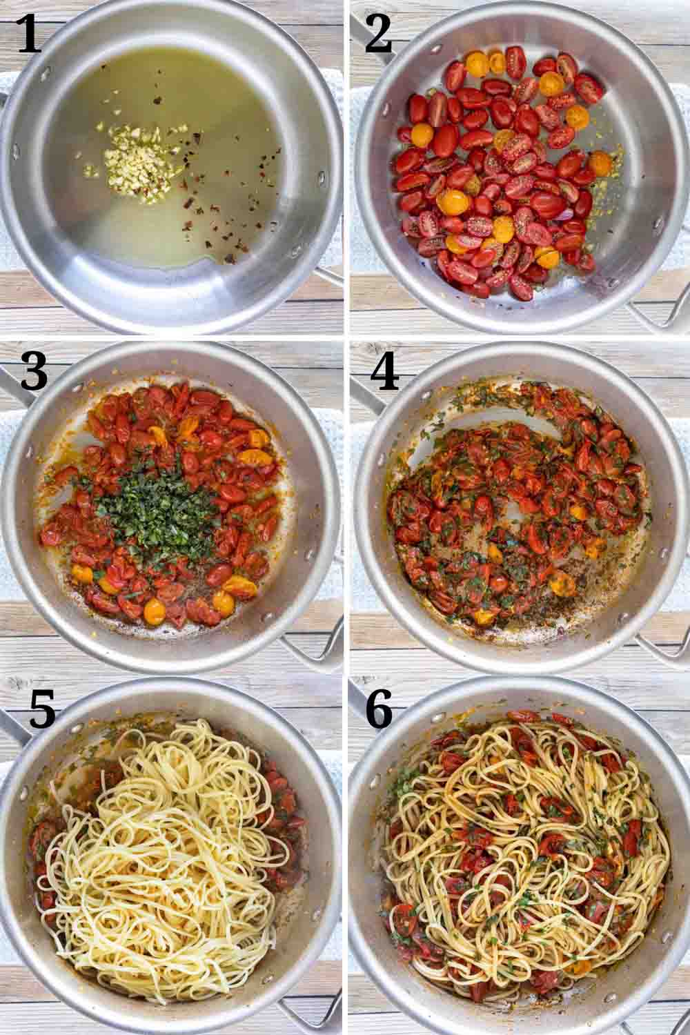 Collage showing how to make recipe.