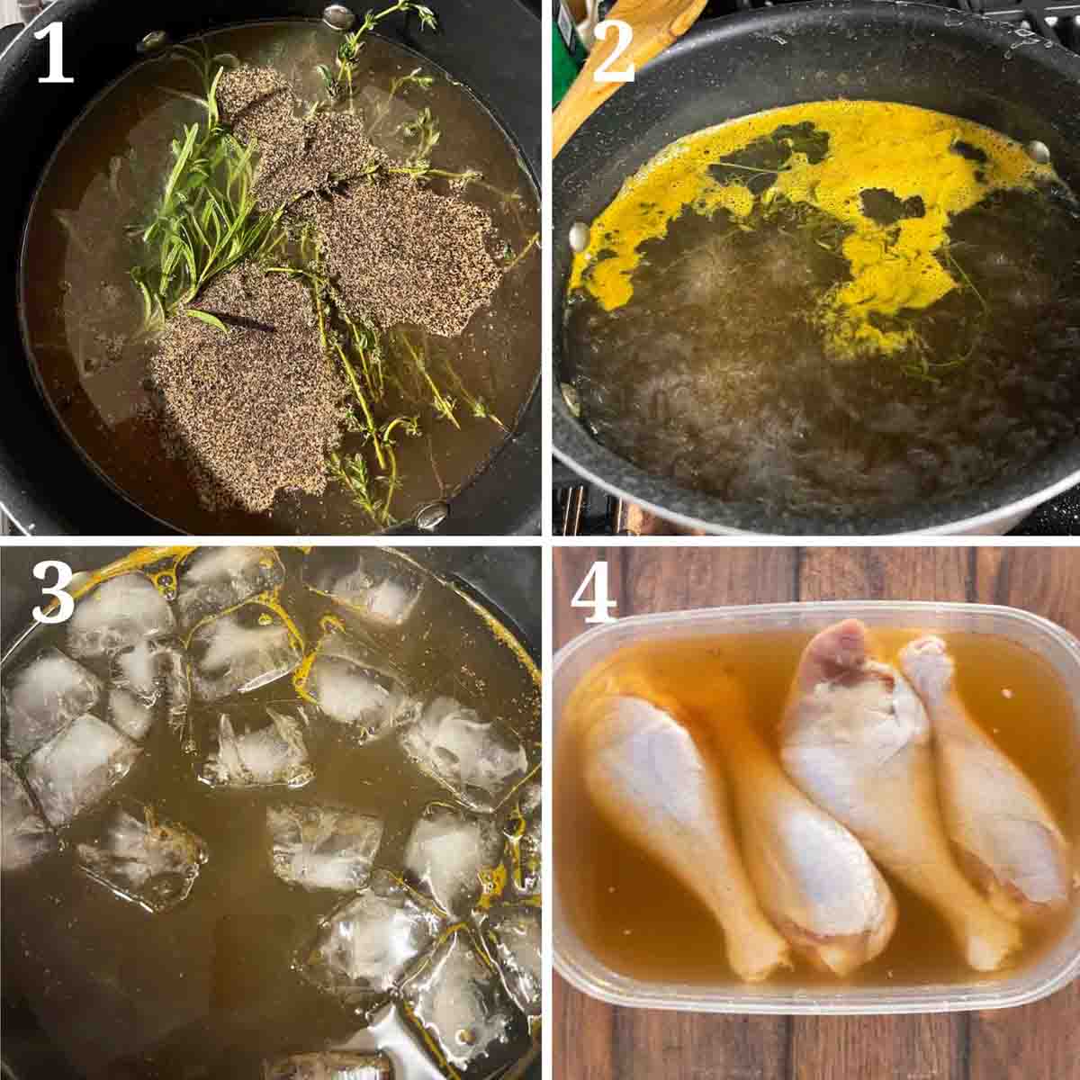 Collage showing how to make recipe.