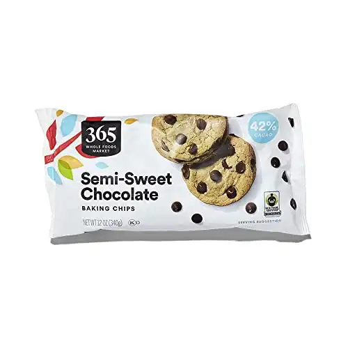 Semi-Sweet Chocolate Chips, 12 Ounce by Whole Foods
