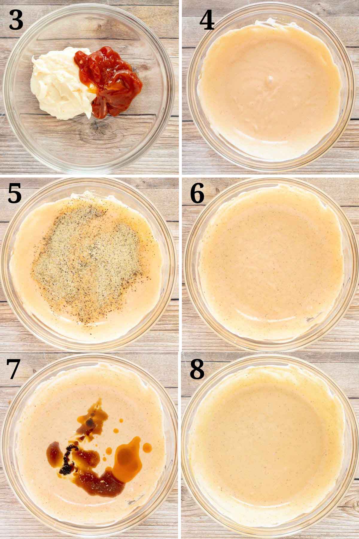 Collage showing how to make recipe.