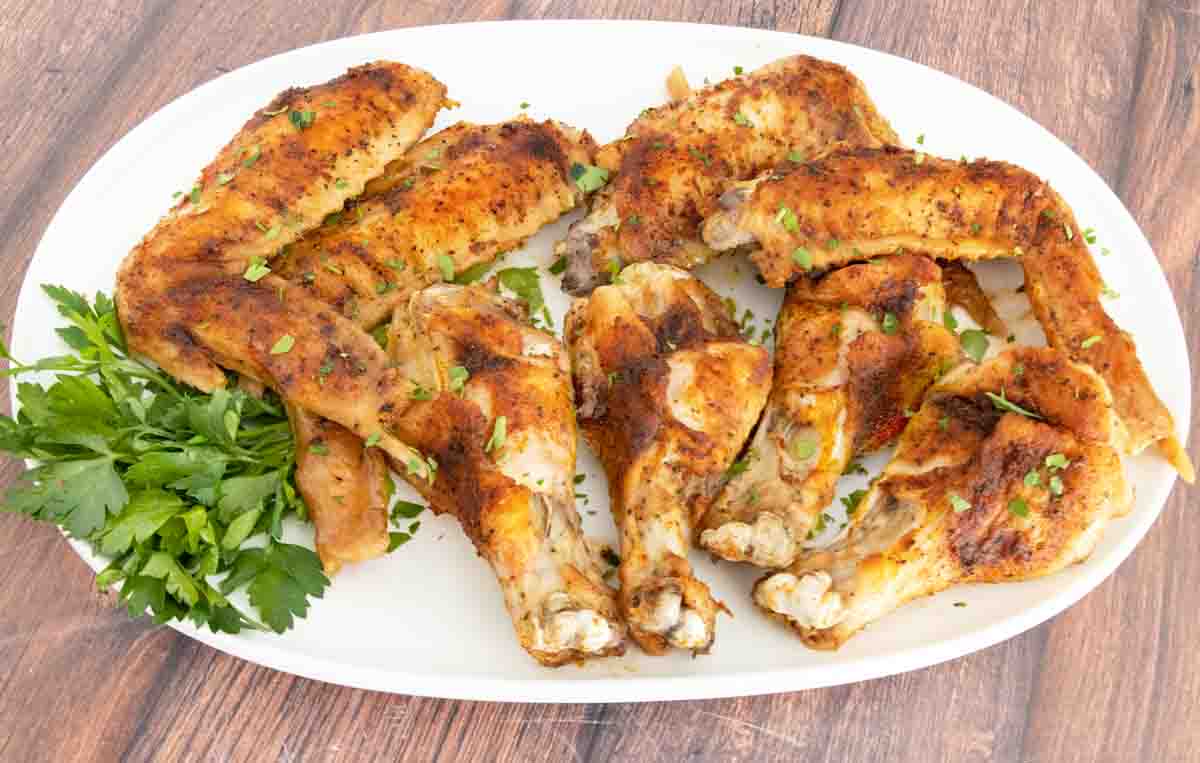 Baked Turkey Wings Recipe (Juicy with Crispy Skin)