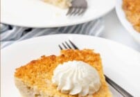 Pinterest image for impossible pie.