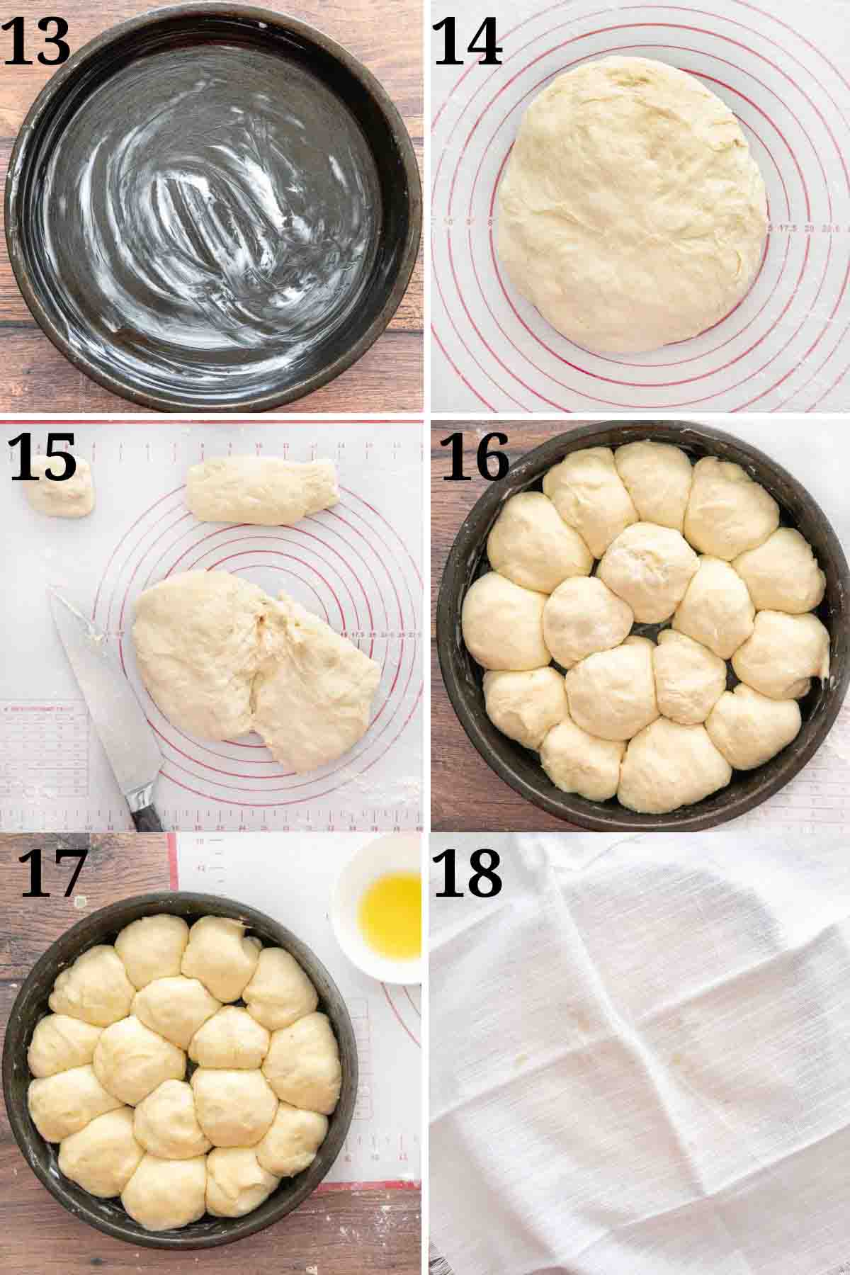 Collage showing final steps to make recipe.