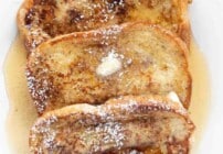 Pinterest image for brioche french toast.