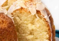 Pinterest image for Louisiana crunch cake.
