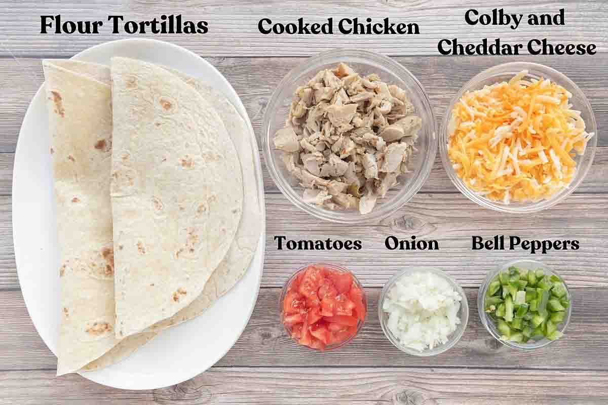 Ingredients to make the recipe.