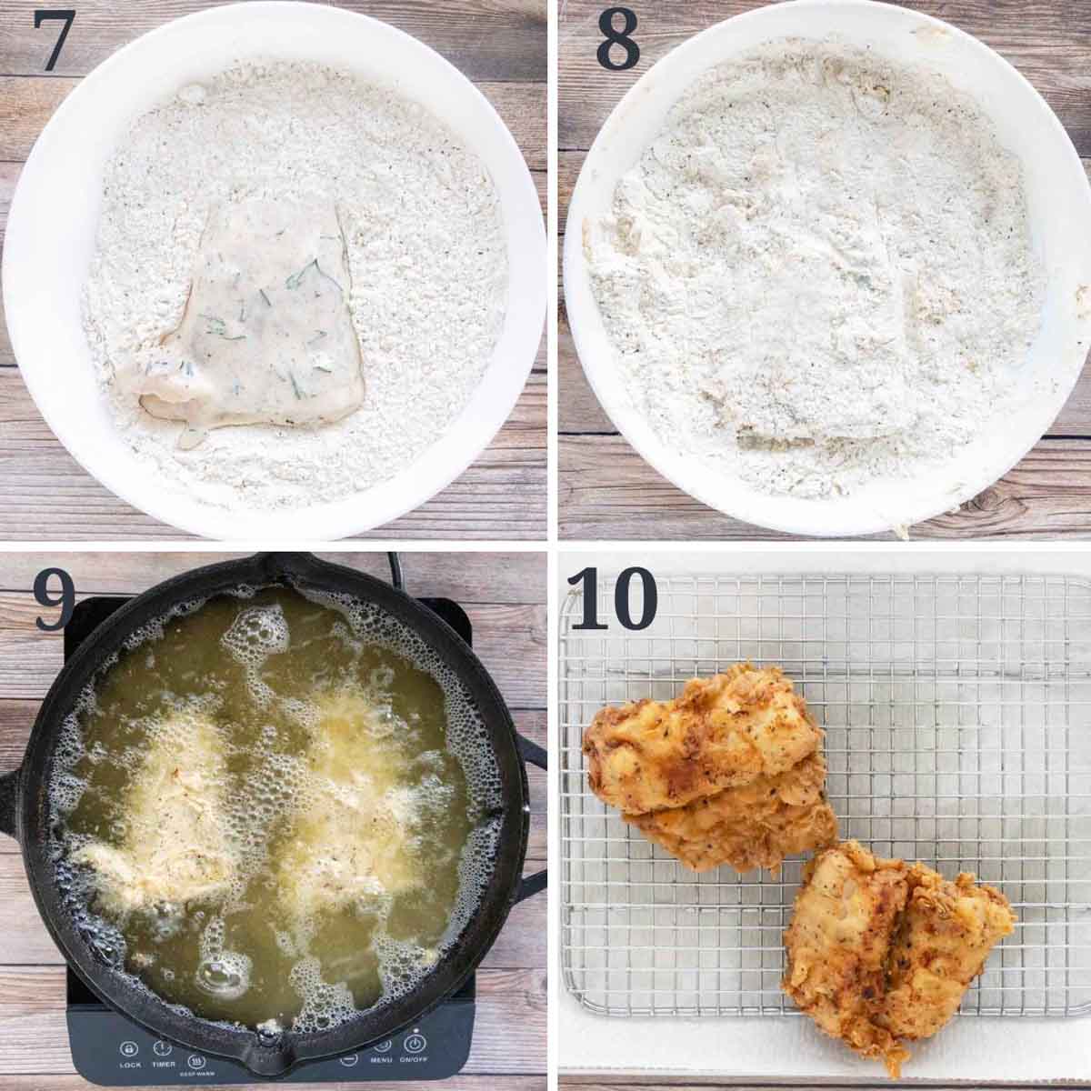Collage showing how to finish recipe.
