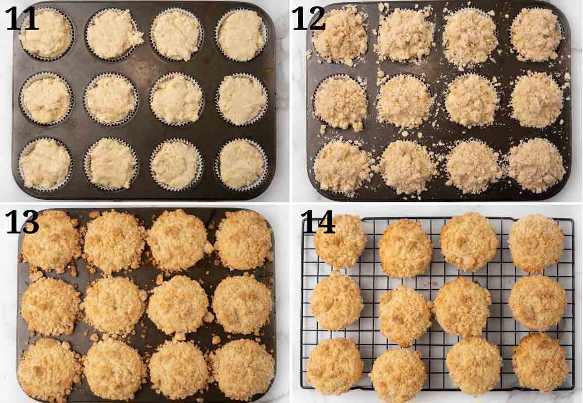 Collage showing how to finish recipe.