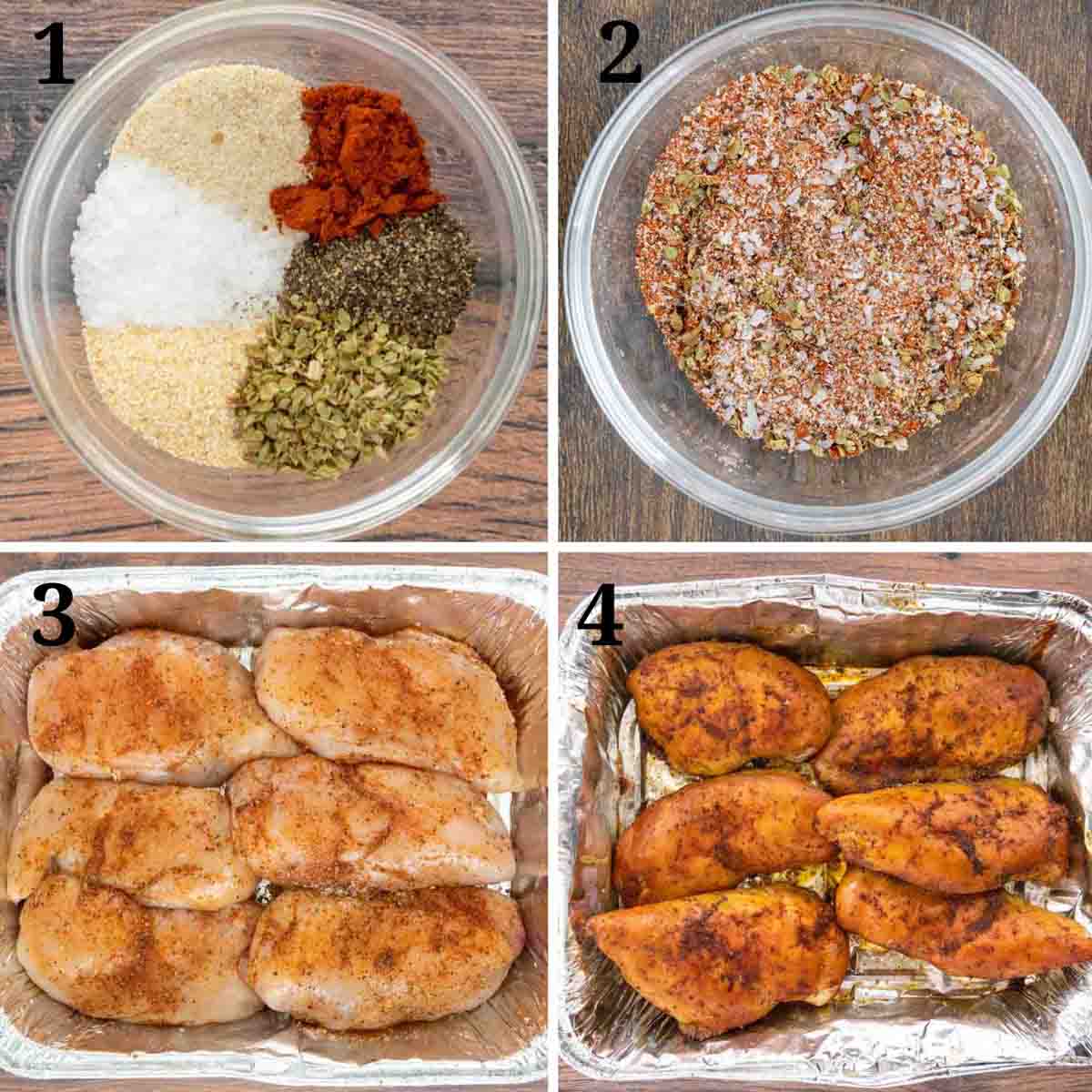 Collage showing how to make recipe.