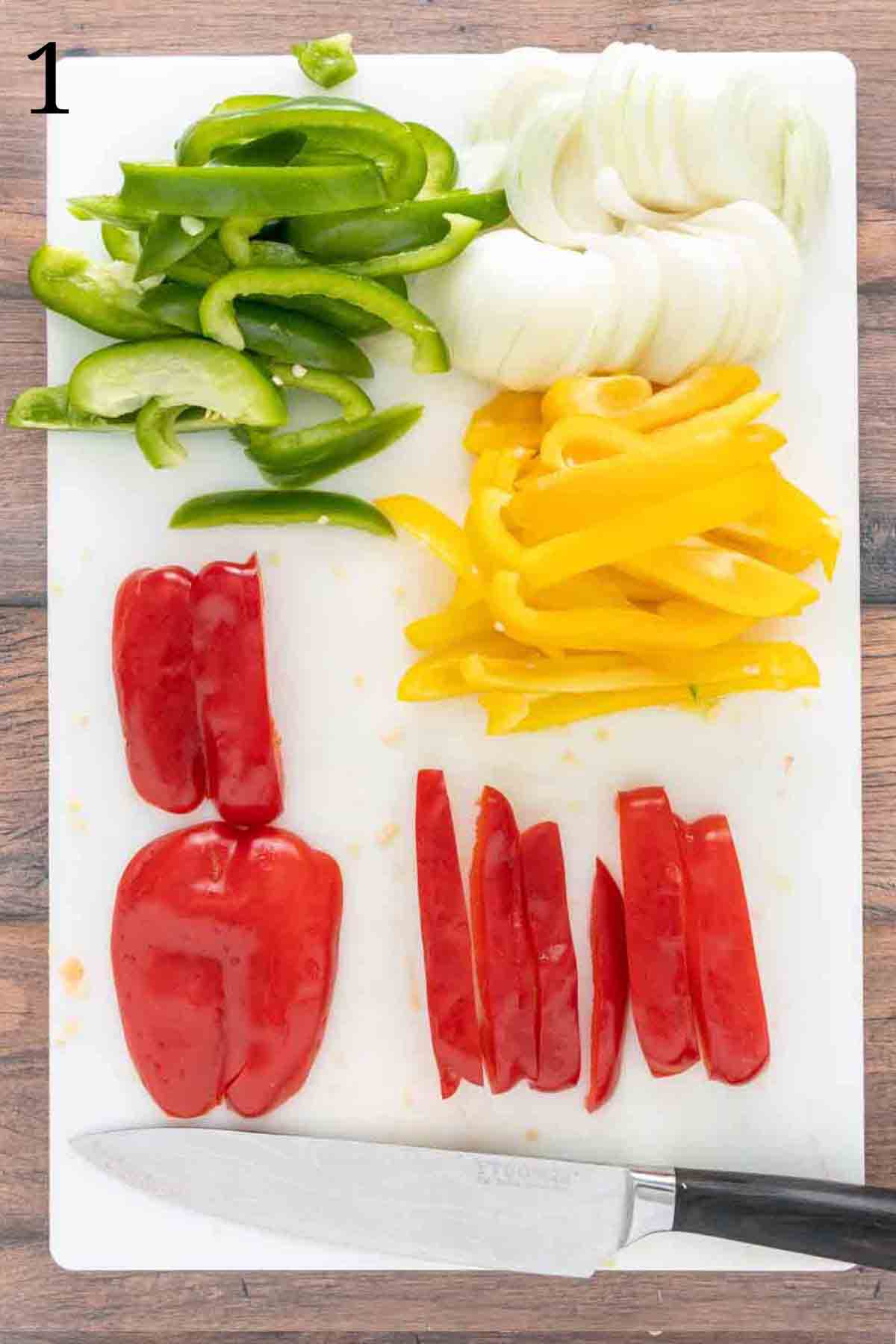 How to prep the vegetables.