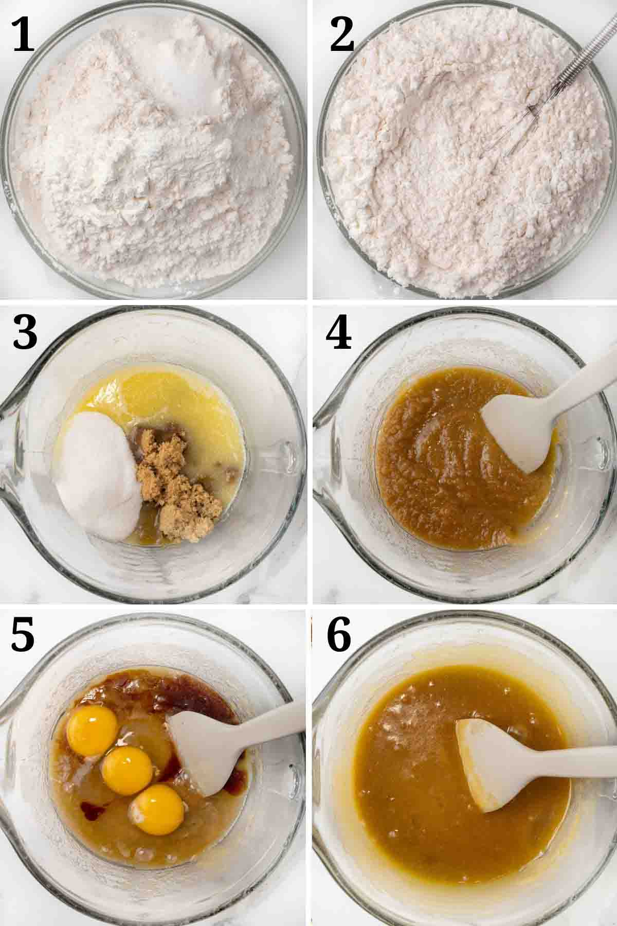 Collage showing how to start the recipe.