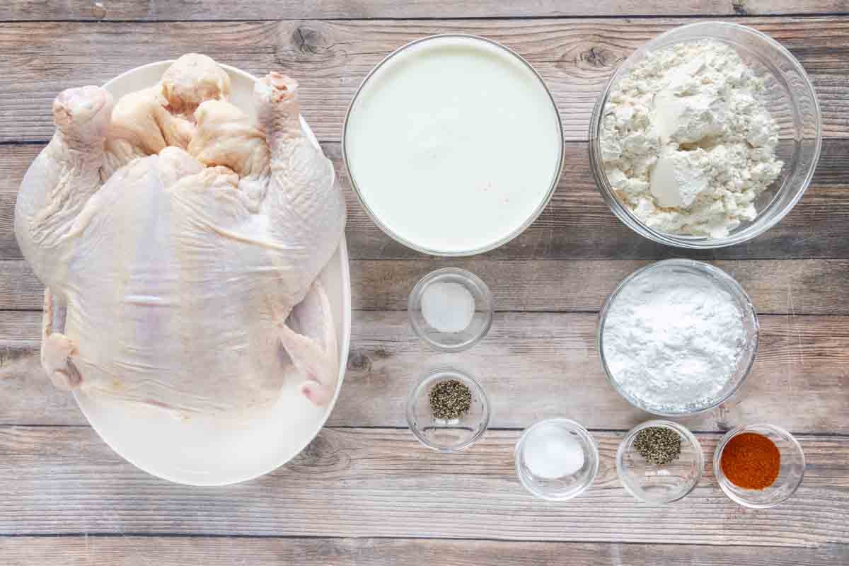 Ingredients to make the recipe.