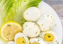 Pinterest image for smoked eggs.