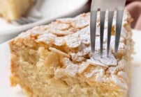 Pinterest image for almond cake.