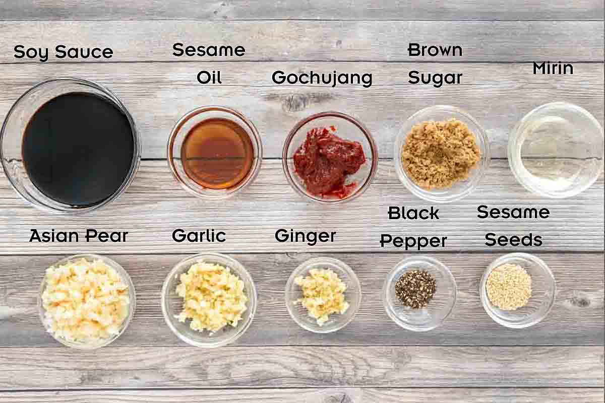 Ingredients to make the recipe.