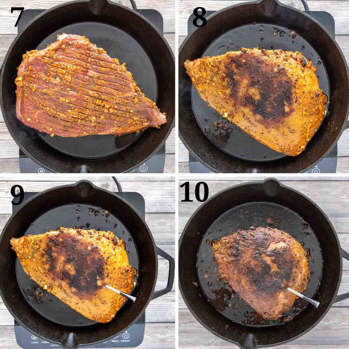 Collage showing how to finish the recipe.