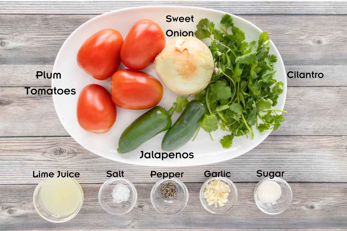 Ingredients to make the recipe.