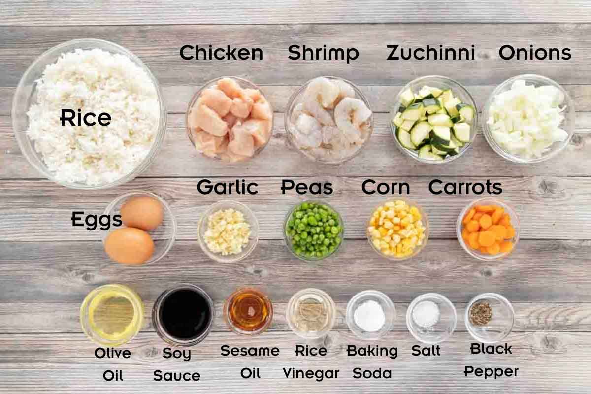 Ingredients to make the recipe.