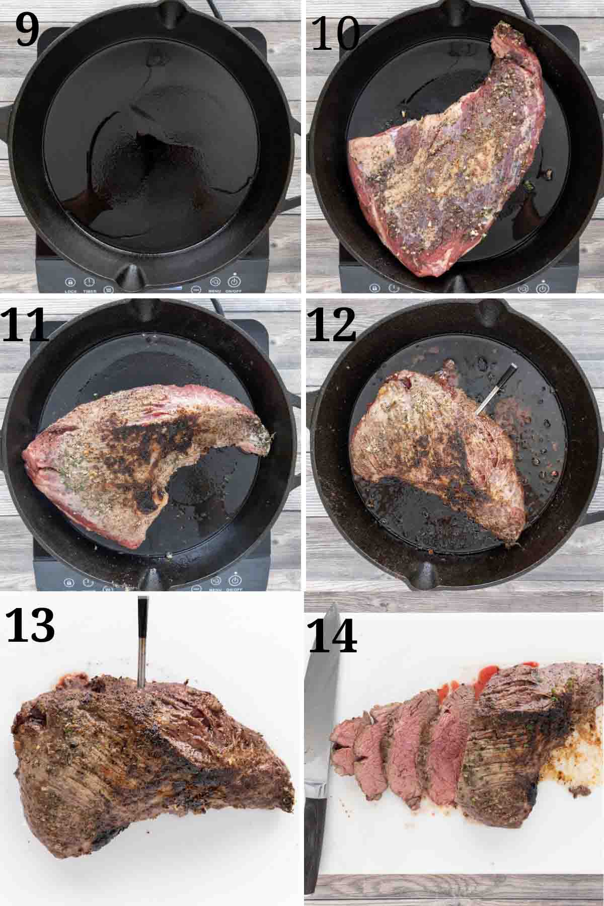 Collage showing how to finish the recipe.