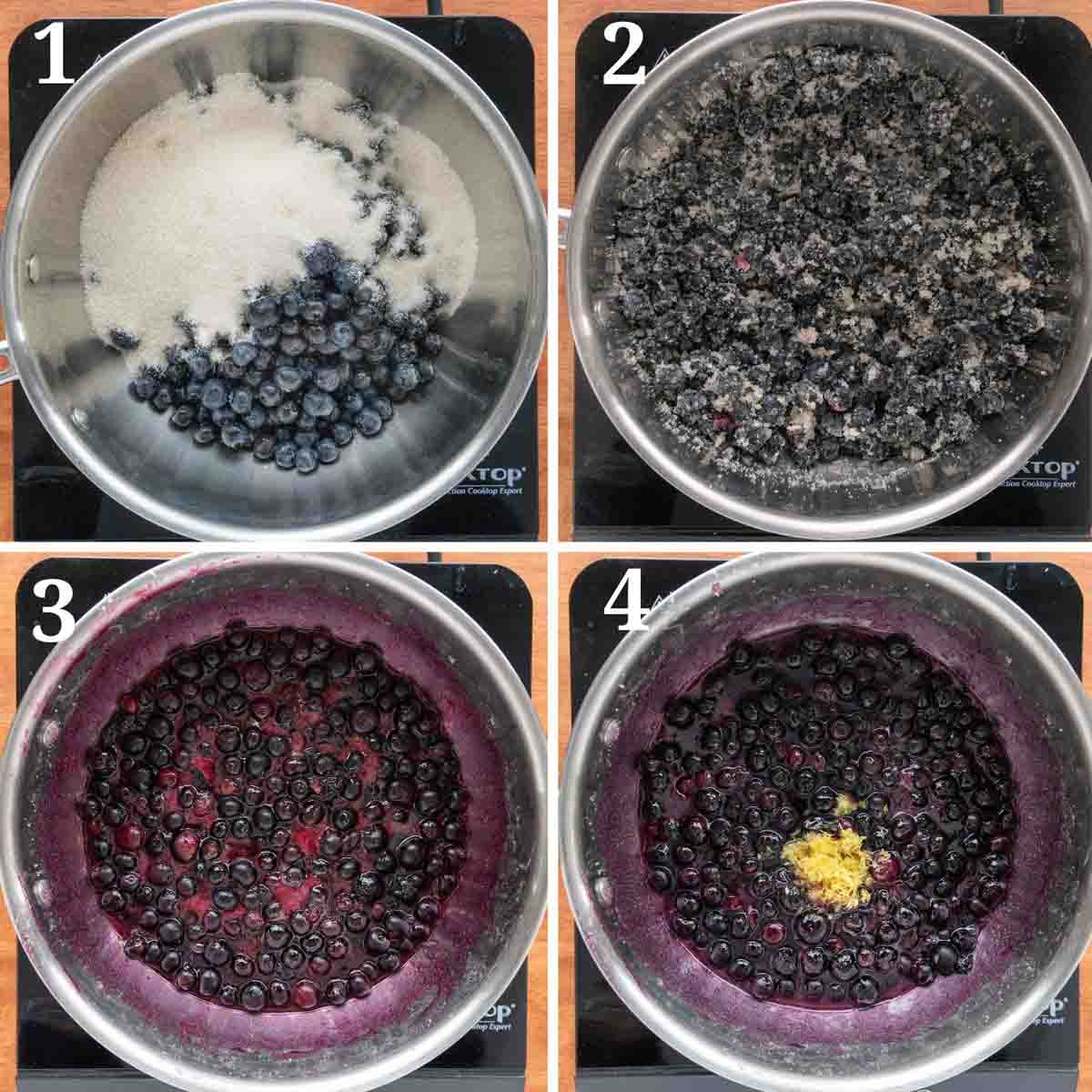 Collage showing how to begin the recipe.
