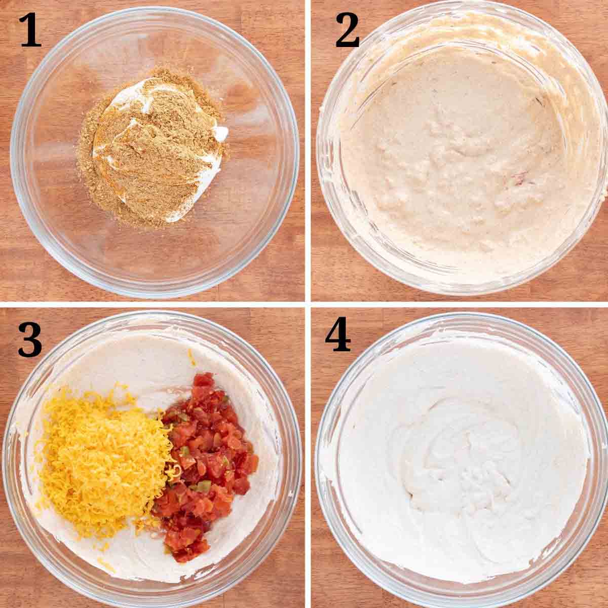 Collage showing how to make the recipe.