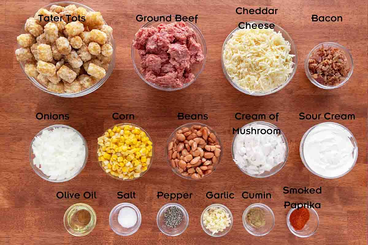 Ingredients to make the recipe.