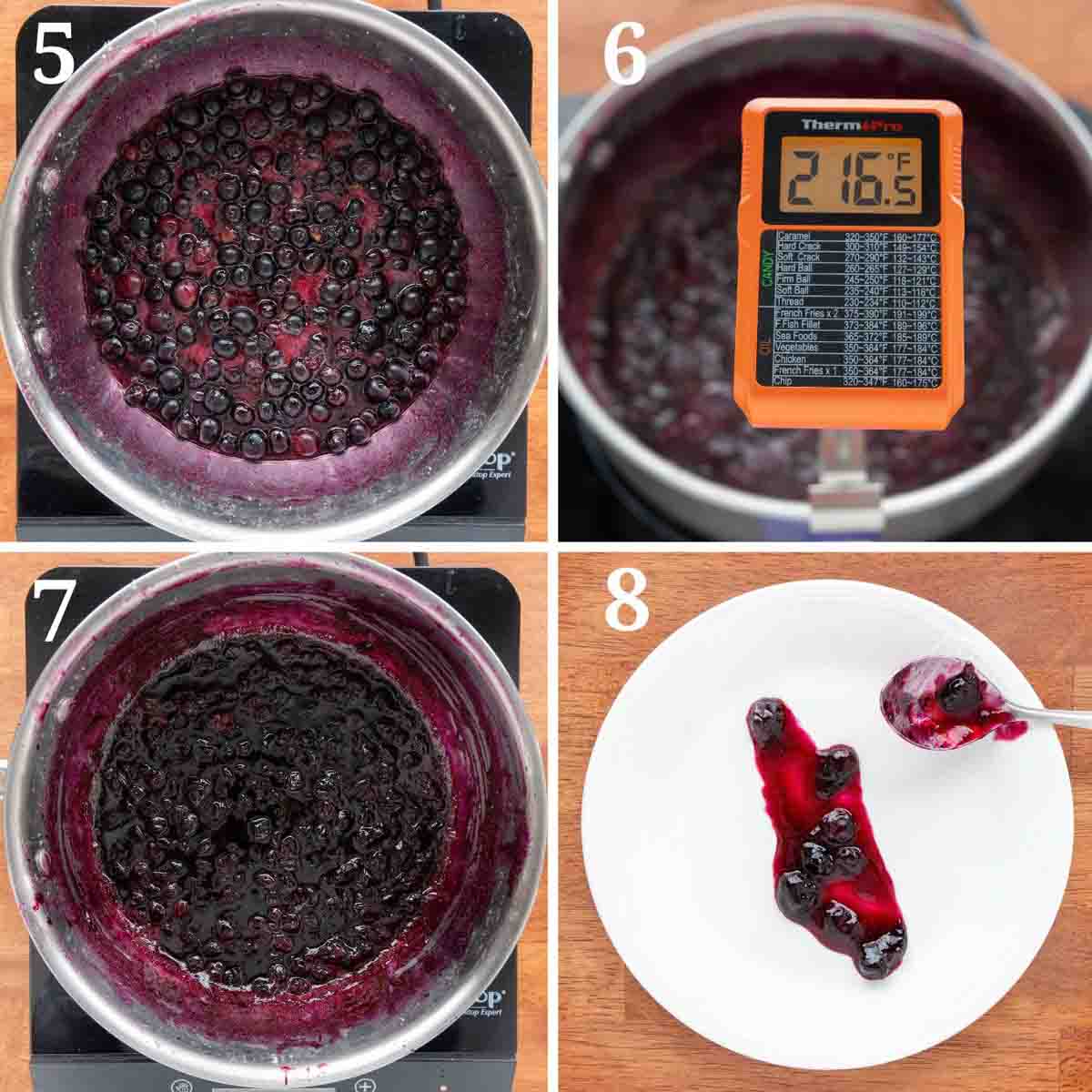 Collage showing how to finish the recipe.