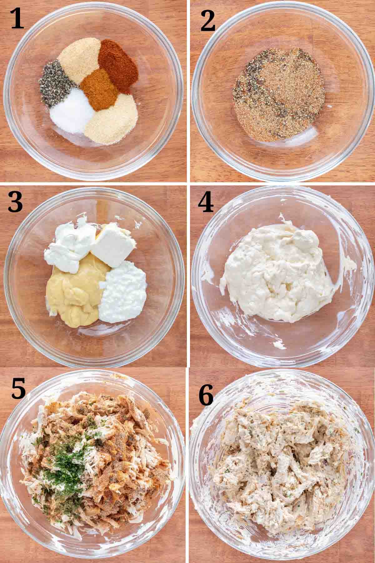 Collage showing how to begin the reicpe.