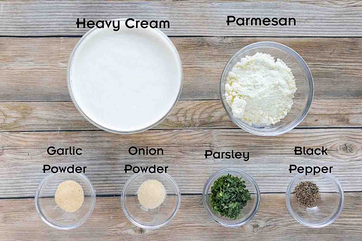 Ingredients to make the recipe.