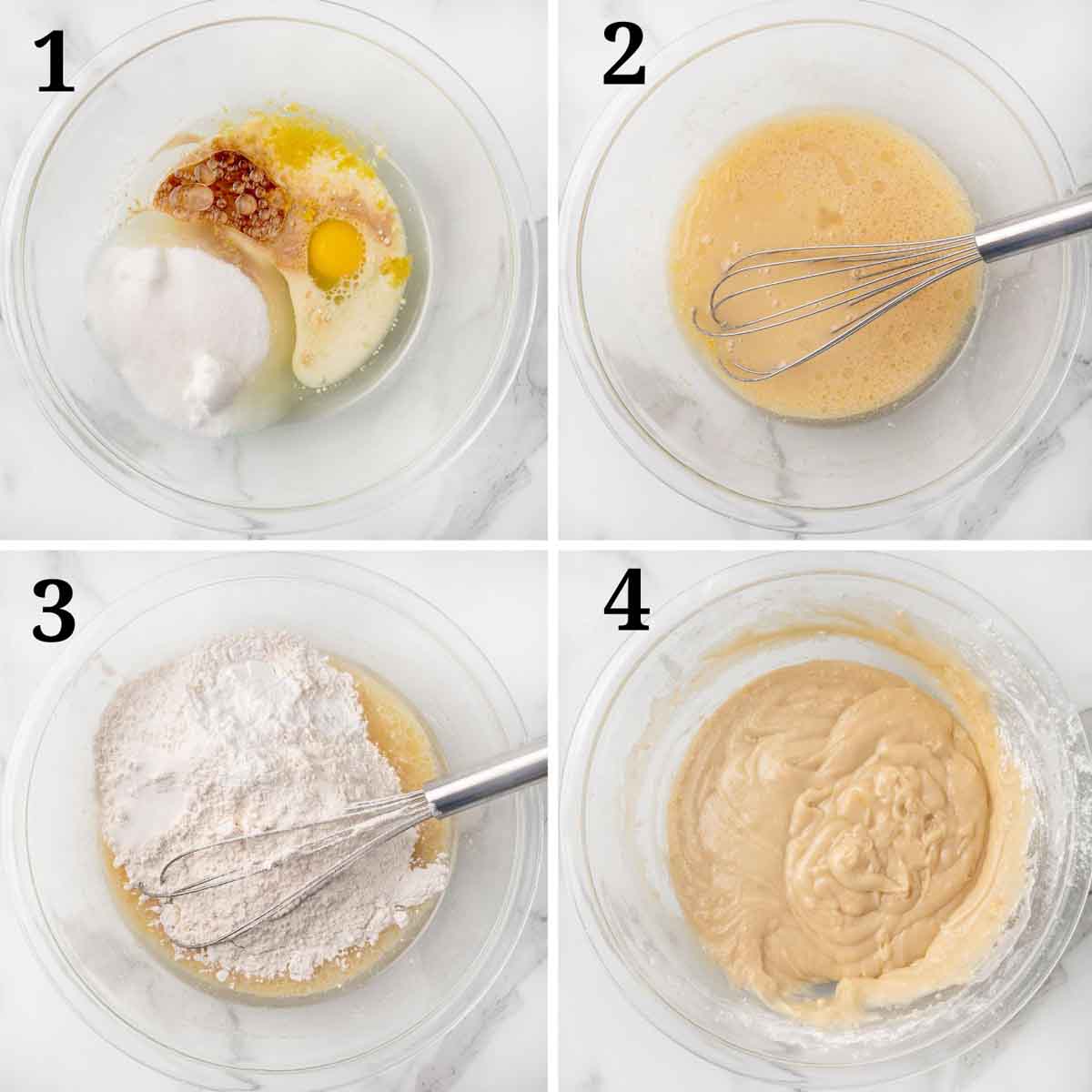 Collage showing how to begin the recipe.