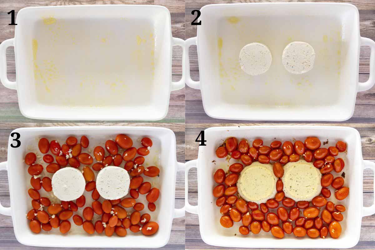 Collage showing how to begin the recipe.