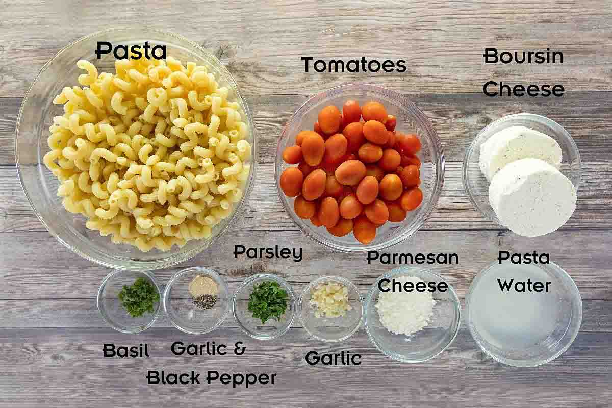 Ingredients to make the recipe.