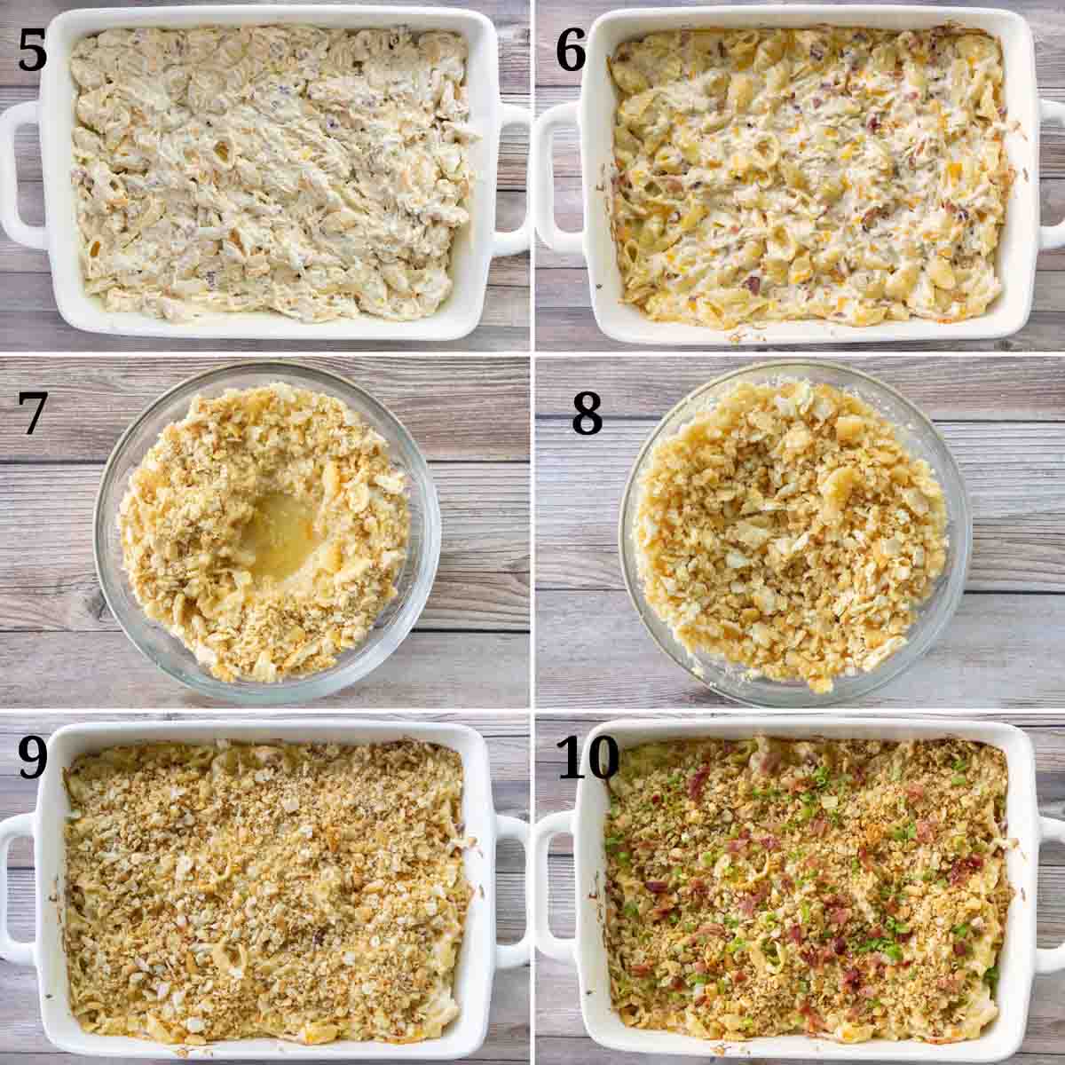Collage showing how to finish the recipe.