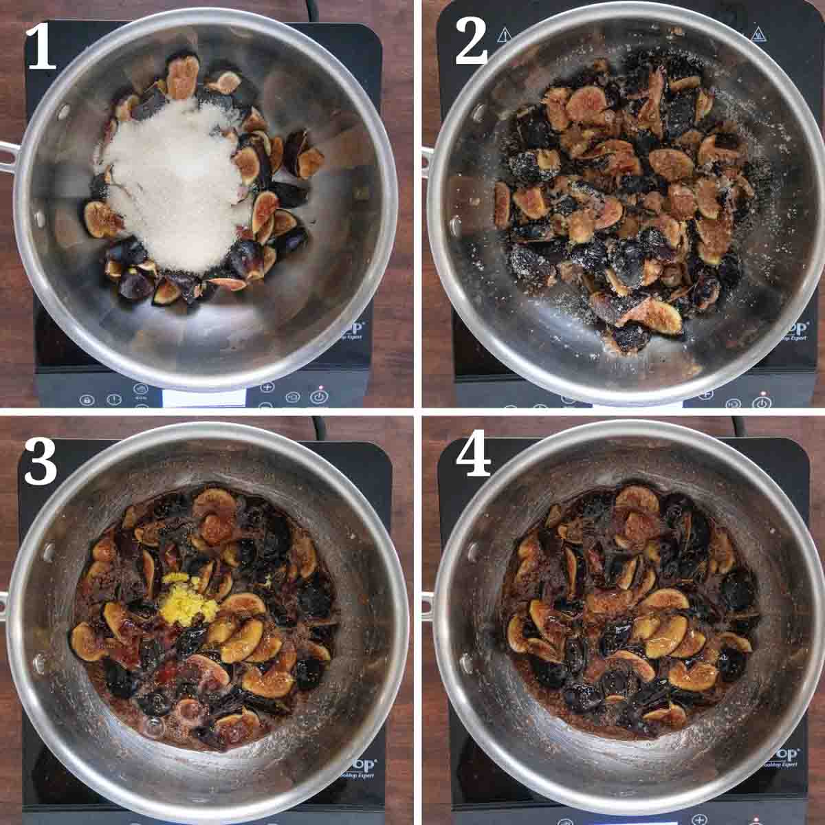Collage showing how to begin the recipe.