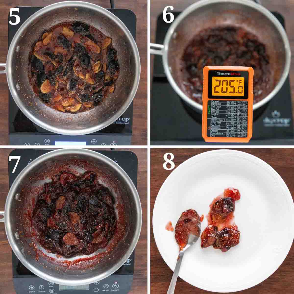 Collage showing how to finish the recipe.