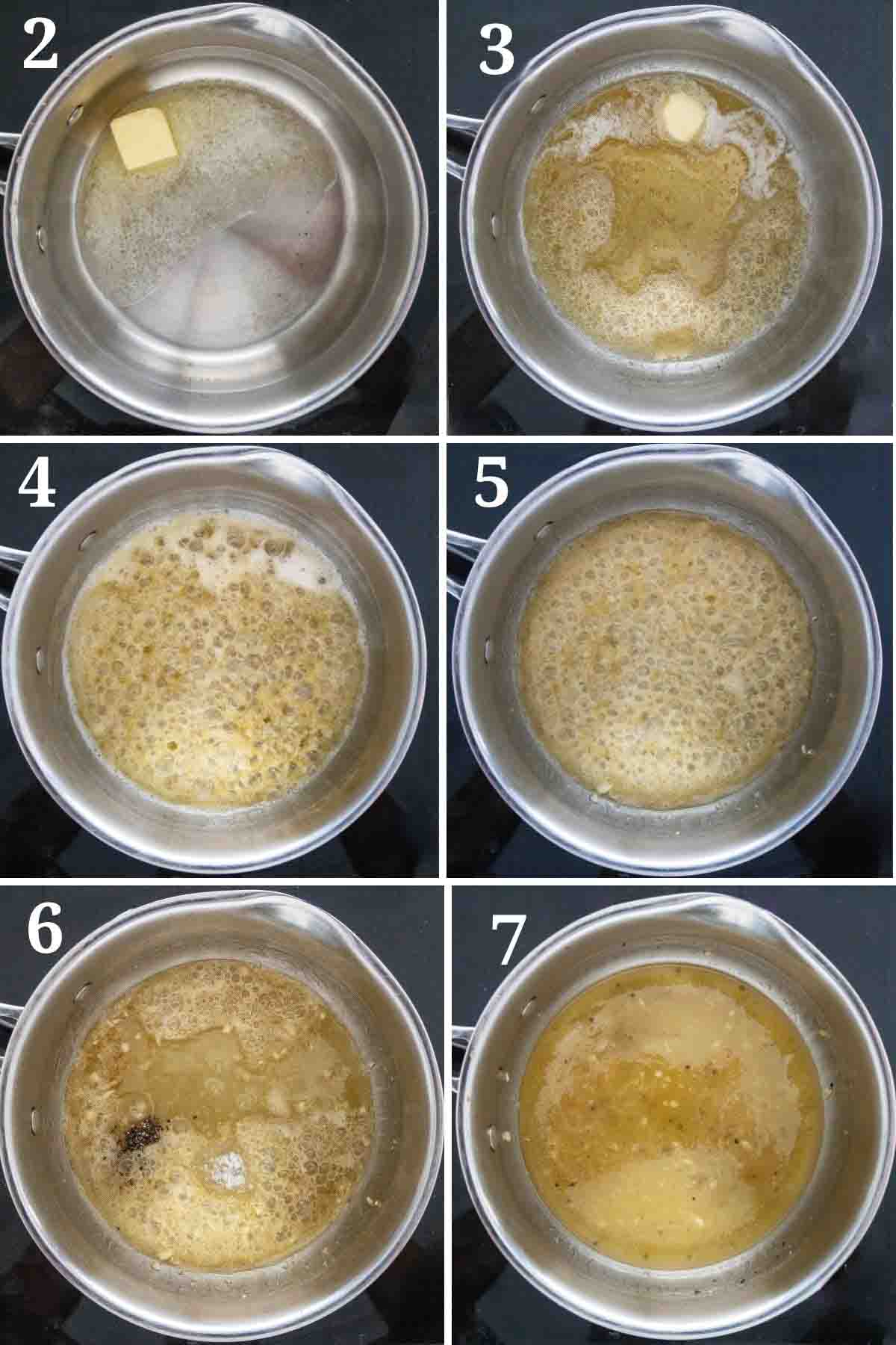 Collage showing hot begin the recipe.