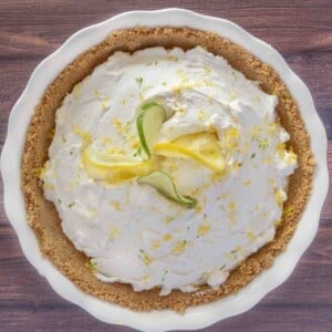 Whole lemon icebox pie
