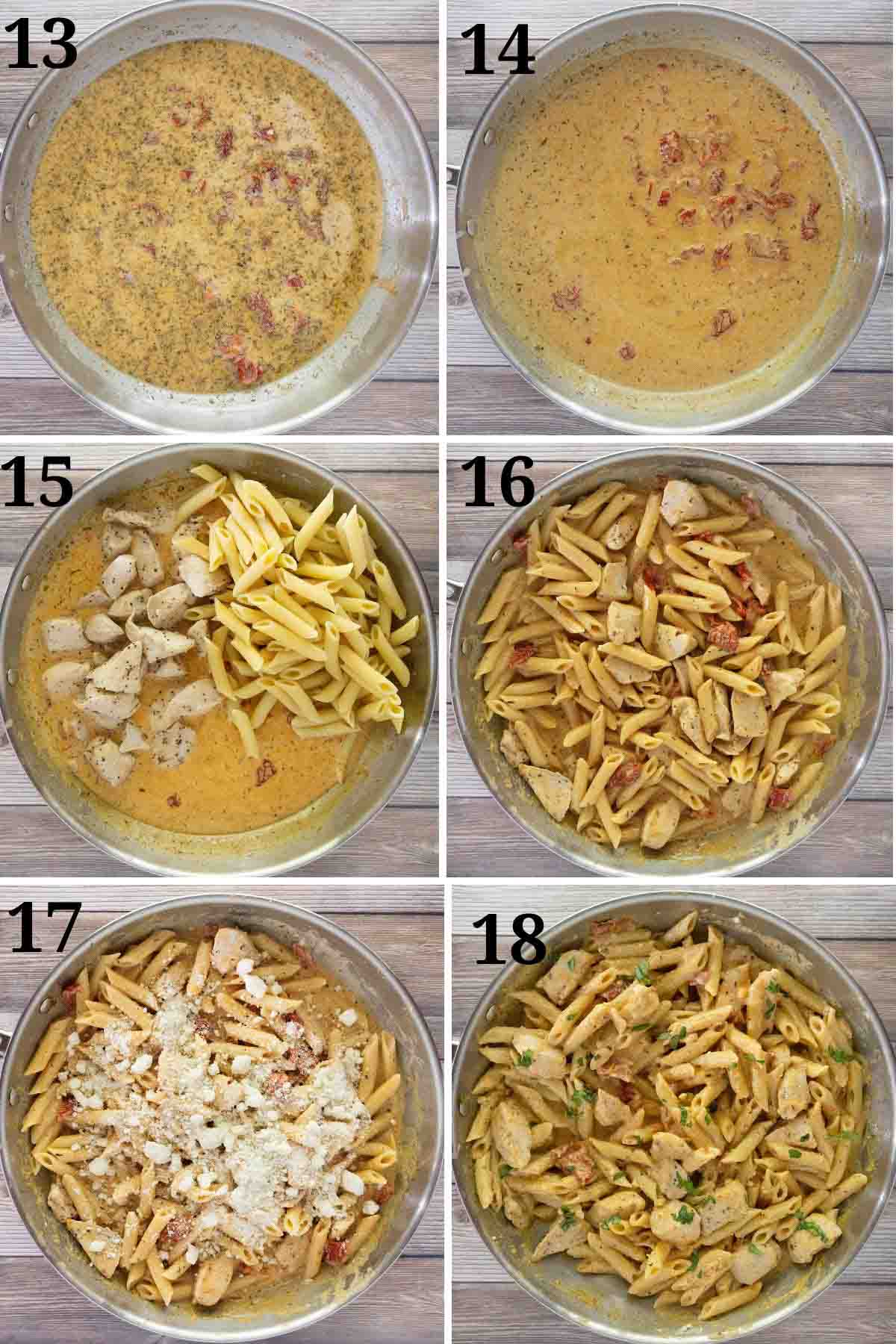 Collage showing how to finish the recipe.