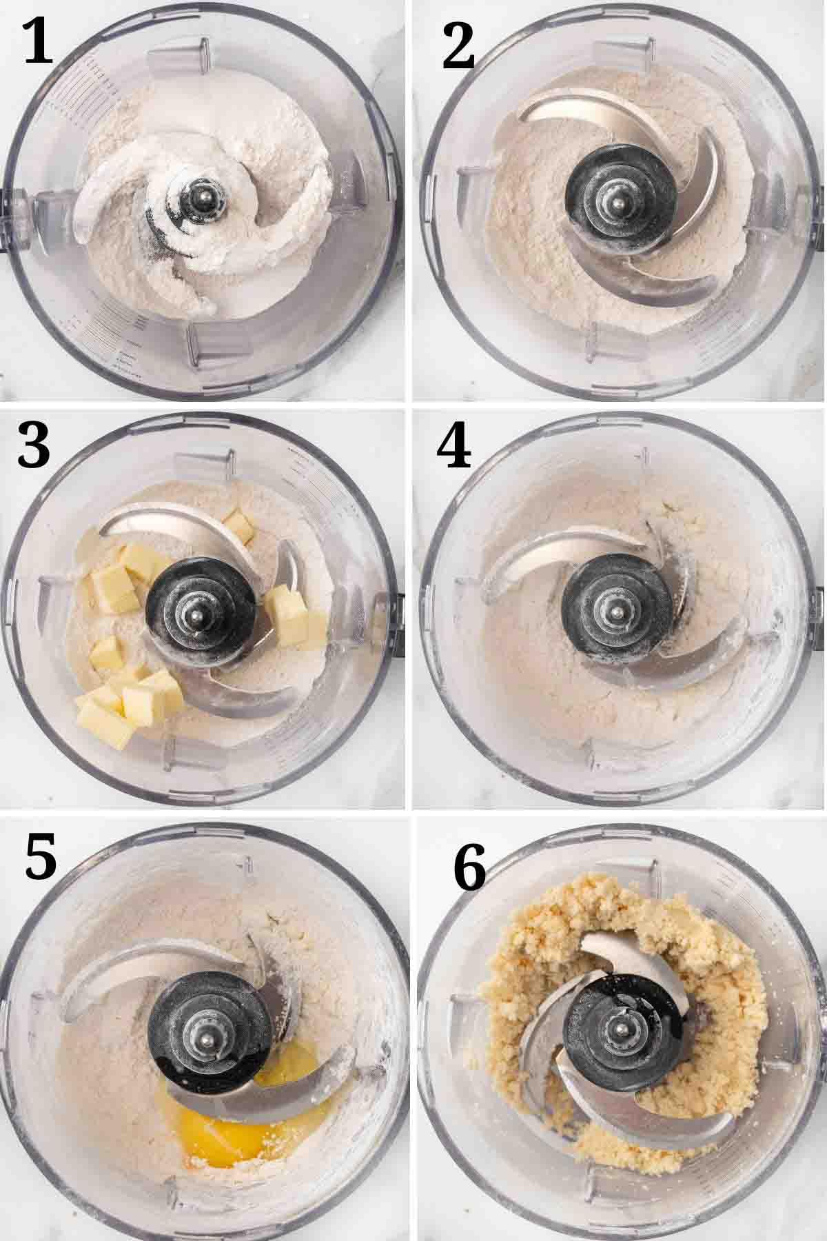 Collage showing how to begin the recipe.
