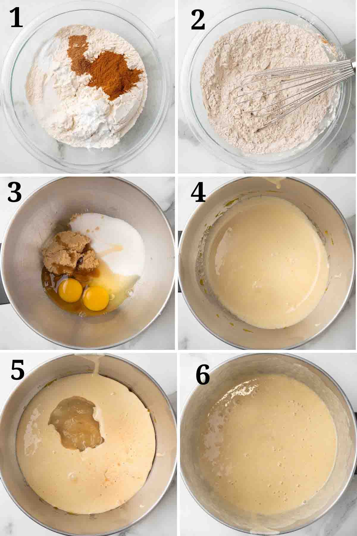 Collage showing how to begin the recipe.