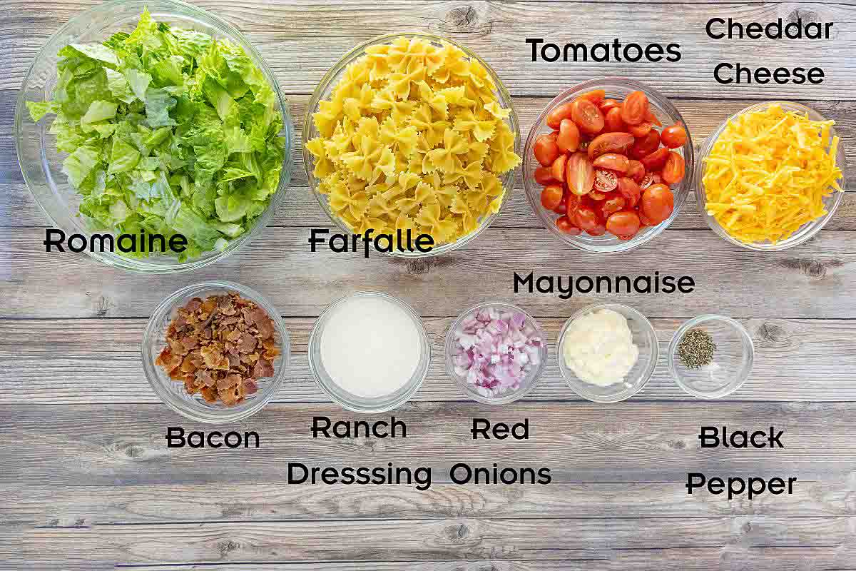 Ingredients to make the recipe.