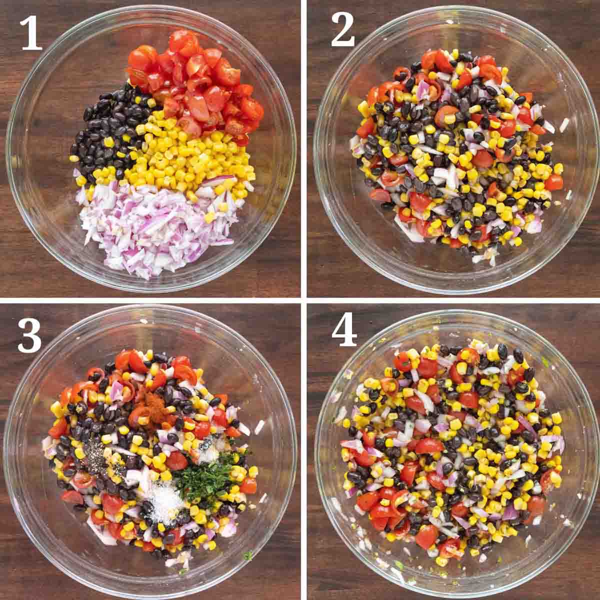 Collage showing how to make the recipe.